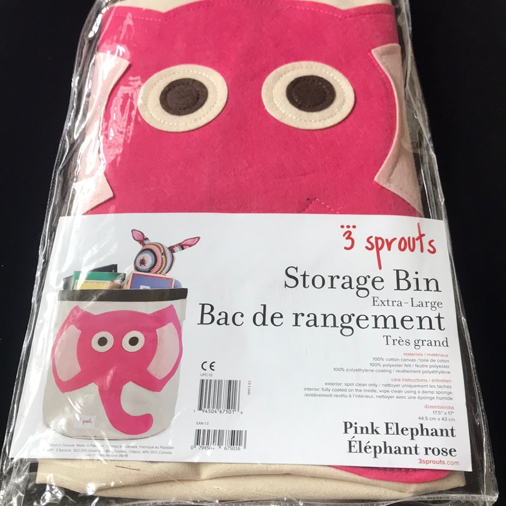 NWT lot of 2 -/ 3 sprouts storage bin extra -large